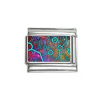 Abstract Tech Galaxy Design Italian Charm (9mm)