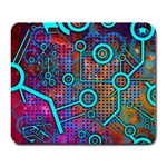 Abstract Tech Galaxy Design Large Mousepad