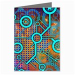 Abstract Tech Galaxy Design Greeting Card