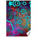 Abstract Tech Galaxy Design Canvas 12  x 18 