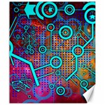 Abstract Tech Galaxy Design Canvas 20  x 24 