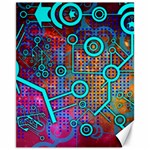 Abstract Tech Galaxy Design Canvas 11  x 14 