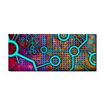 Abstract Tech Galaxy Design Hand Towel