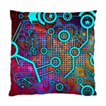 Abstract Tech Galaxy Design Standard Cushion Case (Two Sides)