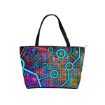 Abstract Tech Galaxy Design Classic Shoulder Handbag