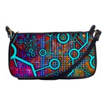 Abstract Tech Galaxy Design Shoulder Clutch Bag