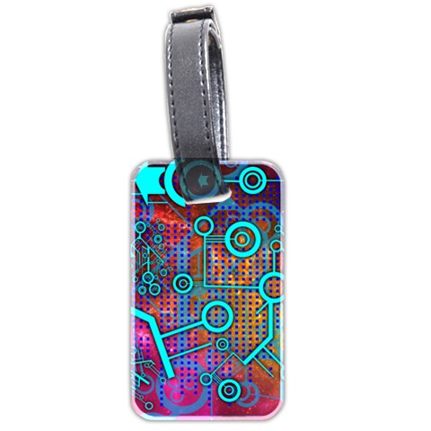 Abstract Tech Galaxy Design Luggage Tag (two sides) from ArtsNow.com Front