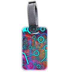 Abstract Tech Galaxy Design Luggage Tag (two sides) from ArtsNow.com Back