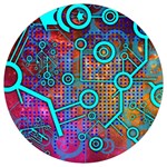 Abstract Tech Galaxy Design Round Trivet