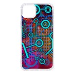 Abstract Tech Galaxy Design iPhone 14 Plus TPU UV Print Case