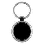 A Black And White Photo Of A Clock Tower Key Chain (Round)