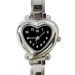 A Black And White Photo Of A Clock Tower Heart Italian Charm Watch