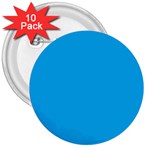 A Blue Sky With A Plane Flying In The Sky 3  Buttons (10 pack) 