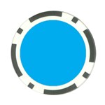 A Blue Sky With A Plane Flying In The Sky Poker Chip Card Guard