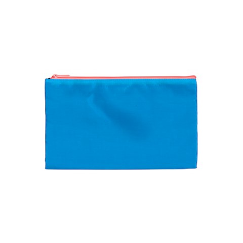 A Blue Sky With A Plane Flying In The Sky Cosmetic Bag (Small) from ArtsNow.com Front