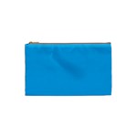 A Blue Sky With A Plane Flying In The Sky Cosmetic Bag (Small)