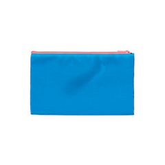 A Blue Sky With A Plane Flying In The Sky Cosmetic Bag (Small) from ArtsNow.com Back