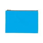 A Blue Sky With A Plane Flying In The Sky Cosmetic Bag (Large)