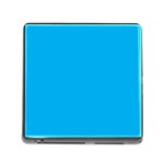 A Blue Sky With A Plane Flying In The Sky Memory Card Reader (Square 5 Slot)