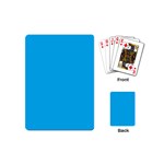 A Blue Sky With A Plane Flying In The Sky Playing Cards Single Design (Mini)