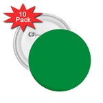 A Green Background With A White Border 2.25  Buttons (10 pack) 