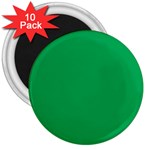 A Green Background With A White Border 3  Magnets (10 pack) 