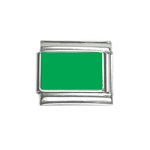 A Green Background With A White Border Italian Charm (9mm)