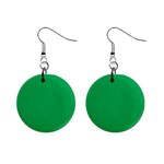 A Green Background With A White Border Mini Button Earrings