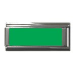 A Green Background With A White Border Superlink Italian Charm (9mm)