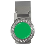 A Green Background With A White Border Money Clips (CZ) 