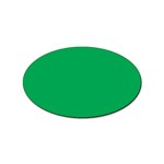 A Green Background With A White Border Sticker Oval (10 pack)