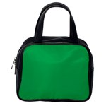 A Green Background With A White Border Classic Handbag (One Side)