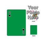 A Green Background With A White Border Playing Cards 54 Designs (Mini)