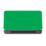 A Green Background With A White Border Memory Card Reader with CF