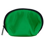 A Green Background With A White Border Accessory Pouch (Medium)