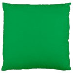 A Green Background With A White Border Large Premium Plush Fleece Cushion Case (Two Sides)