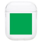 A Green Background With A White Border Soft TPU AirPods 1/2 Case