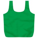 A Green Background With A White Border Full Print Recycle Bag (XXL)