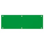 A Green Background With A White Border Banner and Sign 6  x 2 