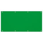 A Green Background With A White Border Banner and Sign 8  x 4 