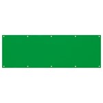 A Green Background With A White Border Banner and Sign 12  x 4 