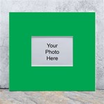 A Green Background With A White Border White Wall Photo Frame 5  x 7 