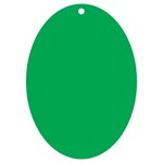 A Green Background With A White Border UV Print Acrylic Ornament Oval