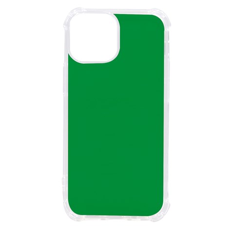 A Green Background With A White Border iPhone 13 mini TPU UV Print Case from ArtsNow.com Front