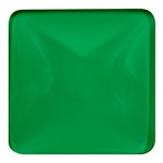 A Green Background With A White Border Square Glass Fridge Magnet (4 pack)