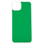 A Green Background With A White Border iPhone 15 Pro TPU UV Print Case