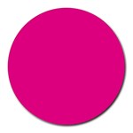 A Pink Background With A Black Border Round Mousepad