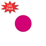 A Pink Background With A Black Border 1  Mini Buttons (100 pack) 