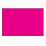 A Pink Background With A Black Border Postcards 5  x 7  (Pkg of 10)