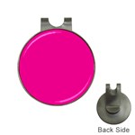 A Pink Background With A Black Border Hat Clips with Golf Markers